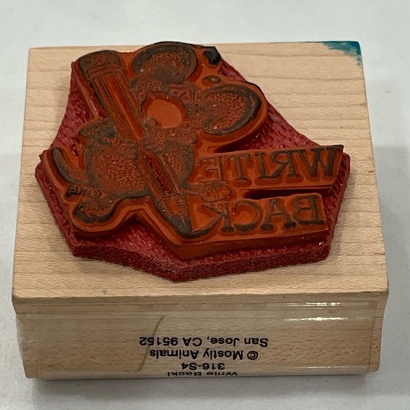 RUBBER STAMPS LOT OF 4:Impressive Stamps, Hero Arts 1987 & Mostly Animals Bundle - Picture 6 of 9